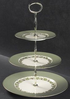 Franciscan Concord 3 Tiered Serving Tray (DP, SP, BB), Fine China Dinnerware   G
