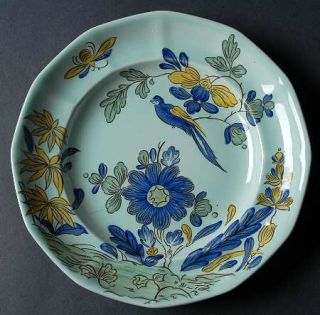 Adams China Blue Parrot (Celadon) Luncheon Plate, Fine China Dinnerware   Calyxw