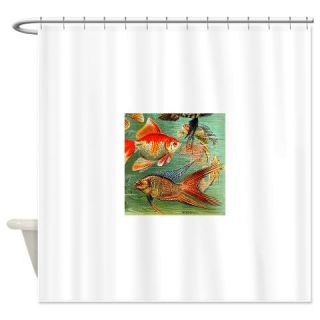  Vintage Colorful Tropical Fish Shower Curtain  Use code FREECART at Checkout