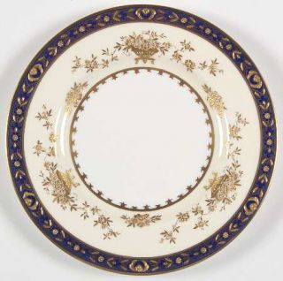 Minton Dynasty Cobalt Salad Plate, Fine China Dinnerware   Gold Encrusted,Cobalt