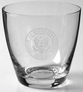 Fostoria House Of Representatives Double Old Fashioned   Etched Crest On Bowl