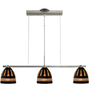 Oggetti Elan 3 Light Trapeze Suspension 79 6303 / 79 6304 Shade Color Dolphi