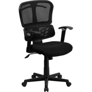 FlashFurniture Mid Back Mesh Chair with Conforming Lumbar Support A 7741 BK GG