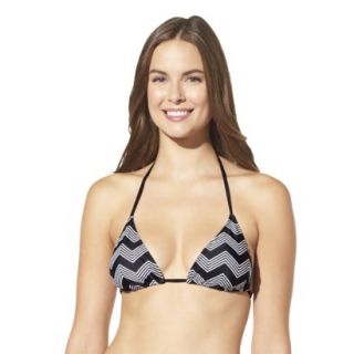 Mossimo Womens Mix and Match Chevron Triangle Swim Top Black M