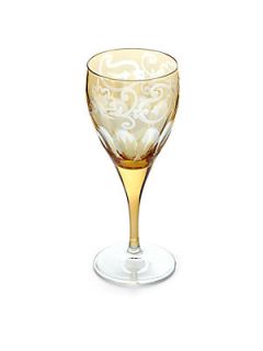 Etro Janjira Paisley Inlaid Glass Goblet   Gold