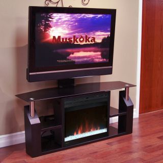 Muskoka Domus Electric Fireplace Media Console Multicolor   MTVS2305SGBL