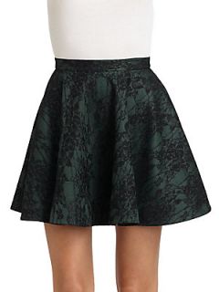 Charlotte Lace Circle Skirt   Green