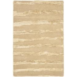 Handmade Soho Beige New Zealand Wool Rug (2 X 3)