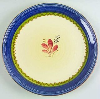 Molde (Portugal) Md3 Dinner Plate, Fine China Dinnerware   Red Butterfly Center,