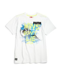 Puma Active Toddlers & Little Boys Teams Win Tee   White