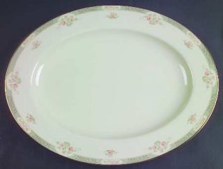 Lenox China Somerset (Newer) 15 Oval Serving Platter, Fine China Dinnerware   N