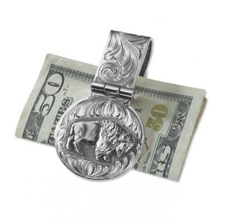 Vogt Silver Silver Bison Money Clip