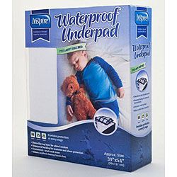 Inspire Reusable Waterproof Childrens 39x54 inch Bed Pad