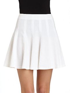 Eliza Pleated Skirt   White