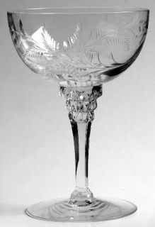 Tiffin Franciscan Greenbriar Champagne/Tall Sherbet   Stem #17507, Cut