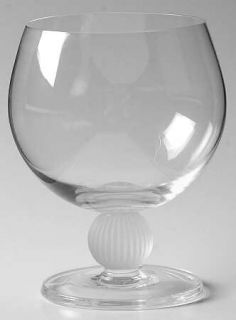 Sasaki Cosmos Brandy Glass   Clear Bowl,Frosted Ribbed Stem
