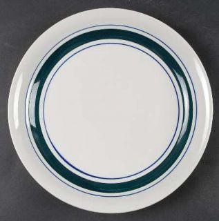 Pfaltzgraff Clipper Green/Blue Dinner Plate, Fine China Dinnerware   Green And B