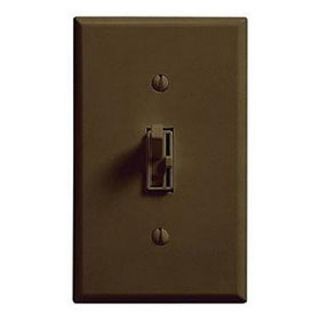 Lutron AY10PBR Dimmer Switch, 1000W 1Pole Ariadni Toggle Dimmer Brown