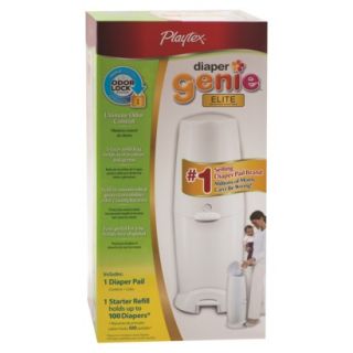 Diaper Genie Elite Diaper Pail with Carbon Filter and 100ct Refill