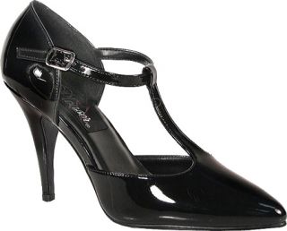 Womens Pleaser Vanity 415   Black Patent High Heels