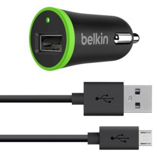 Belkin Car Charger with 4 foot ChargeSync Micro USB cable   Black