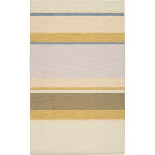 Handwoven Mosler Vanilla Wool Rug (36 X 56)