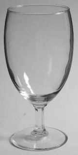 Libbey   Rock Sharpe Sestina Water Goblet   Clear, Undecorated, Multisided Stem