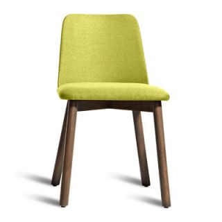 Blu Dot Chip Dining Chair CH1 CHR Finish Smoke, Upholstery Bright Green