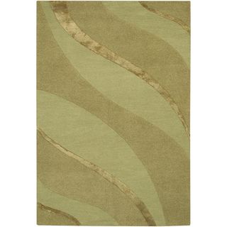 Anthians Green Area Rug (2 X 3) (GreenSecondary colors GreenPattern WaveTip We recommend the use of a non skid pad to keep the rug in place on smooth surfaces.All rug sizes are approximate. Due to the difference of monitor colors, some rug colors may v