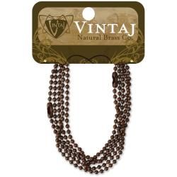 Vintaj Metal Chains 18 2/pkg  Ball Chain 2.4mm