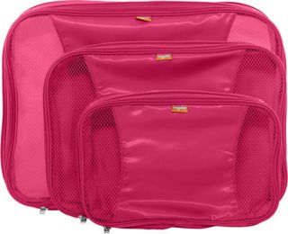 Womens baggallini CMP805 Compression Packing Cubes Set of 3   Pink Toiletry Bag