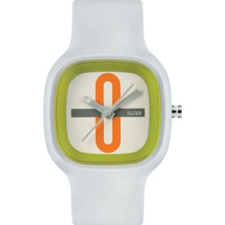 Alessi Kaj Plastic Watch AL100 Color White and Green
