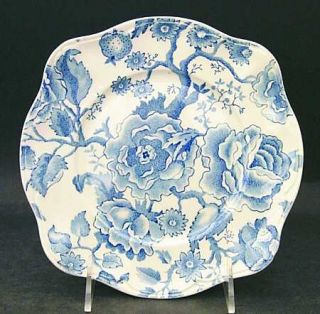 Johnson Brothers English Chippendale Blue Square Salad Plate, Fine China Dinnerw