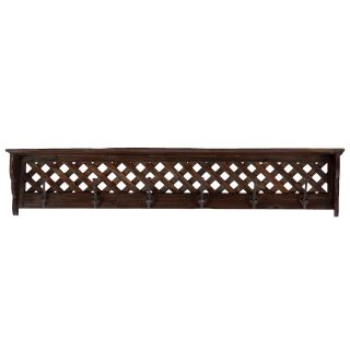 Wooden Shelf brown (49.21 inches x5.51 inches x9.45 inchesHFor decorative purposes onlyDoes not hold water WoodenSize 49.21 inches x5.51 inches x9.45 inchesHFor decorative purposes onlyDoes not hold water)