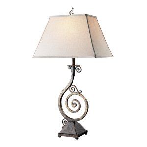 Dimond Lighting DMD D1982 Biscayne Table Lamp with Natural Linen Shade & Cream F