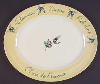 Johnson Brothers Olives De Provence 13 Oval Serving Platter, Fine China Dinnerw