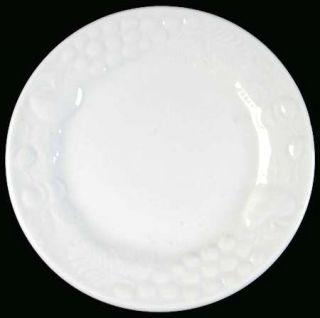 Philippe Richard Fruit Bread & Butter Plate, Fine China Dinnerware   White,Embos