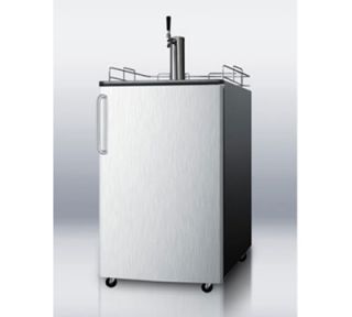 Summit Refrigeration 24 in Beer Dispenser w/ Adjustable Thermostat, Manual Defrost, Black