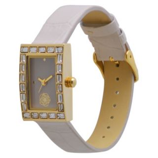 Womens Merona Brown Dial and Stones Watch   Taupe