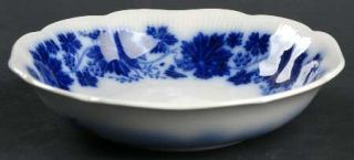 Gefle Vinranka Coupe Cereal Bowl, Fine China Dinnerware   Percy,Flow Blue Leaves