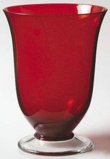 Lenox Holiday Gems Ruby Highball   Ruby Bowl, Clear Stem
