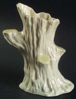 Belleek Pottery (Ireland) Limpet Yellow 6 Tree Trunk Vase, Fine China Dinnerwar