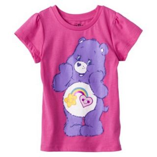 Care Bears Best Friend Bear Infant Toddler Girls Short Sleeve Tee   Fuchsia 12