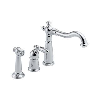 Delta 155DST Victorian SingleHandle Kitchen Faucet w/ Side Spray Chrome
