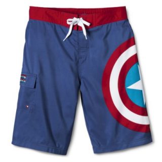 Mens Captain America Board Shorts   XL
