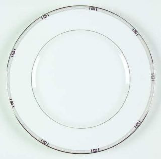 Lenox China Westerly Platinum Dinner Plate, Fine China Dinnerware   Raised White