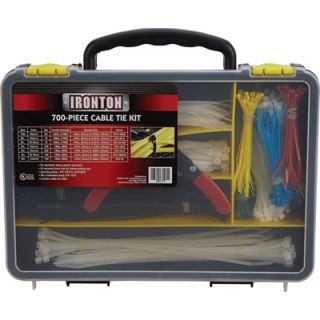 Ironton Cable Tie Kit   700 Pc. Set