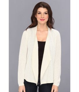 Jones New York L/S Open Cardigan Womens Sweater (White)
