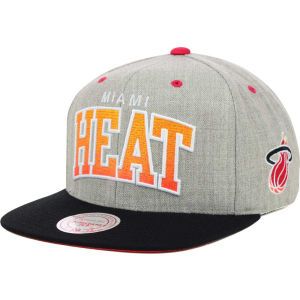 Miami Heat Mitchell and Ness NBA Heather Gradient Snapback Cap