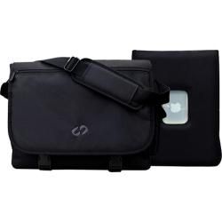 Maccase Messenger With 15in Macbook Pro Sleeve Black